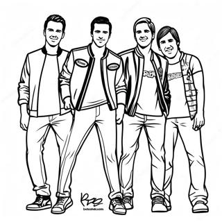 Big Time Rush värityssivu | Big Time Rush värityssivu