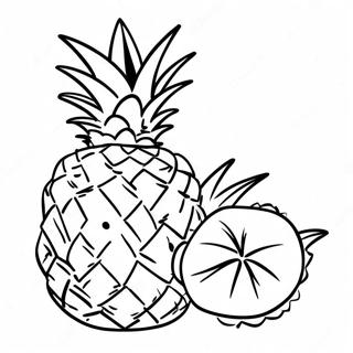 Ananas värityssivu | Ananas värityssivu