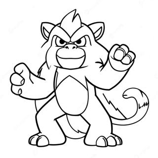 Infernape Värittämissivu | Infernape värityssivu