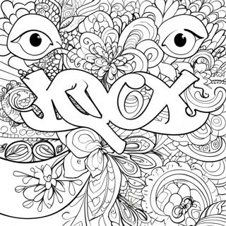XOXO Värittämissivu | XOXO värityssivu