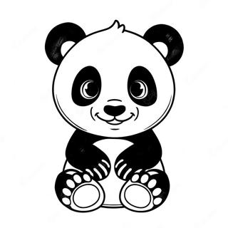 Vauva panda värityssivu | Vauva Panda värityssivu