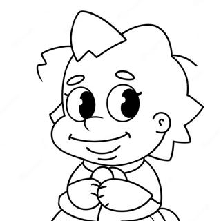 Maggie Simpson värityssivu | Maggie Simpson värityssivu