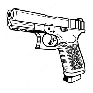 Glock-pistooli värityskuva | Glock värityssivu
