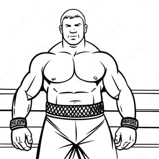 Brock Lesnar lihaksikas asento värityskuva | Brock Lesnar värityssivu