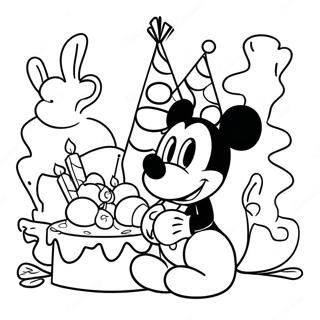 Disney syntymäpäivä Värityskuvat