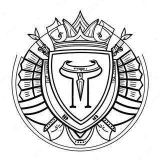 LAFC logo värityssivu | LAFC-logot värityssivu