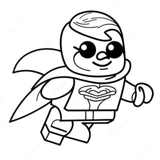 Lego Robin toiminnassa värityssivu | Lego Robin värityssivu