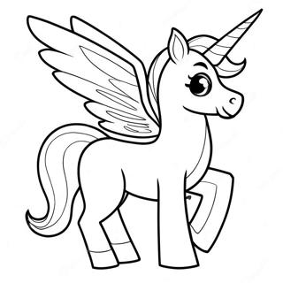 Pegacorn värityssivu | Pegacorn värityssivu