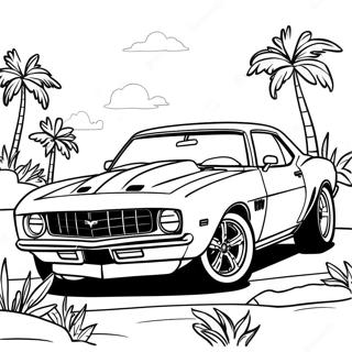 Camaro urheiluauto värityssivu | Camaro värityssivu