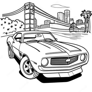 Klassinen Camaro värityssivu | Camaro värityssivu