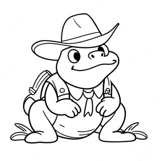 Sheriffi Toadster värityssivu | Sheriff Toadster värityssivu