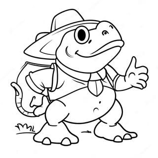 Seikkailunhaluinen sheriffi Toadster värityssivu | Sheriff Toadster värityssivu