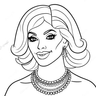 Drag Queen -värityssivu | Drag Queen värityssivu