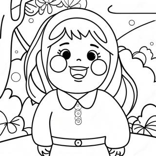 Yumeko Jabami innoissaan värityssivu | Kakegurui värityssivu