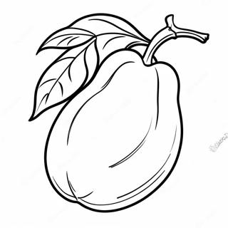 Mangohedelmä Värittämissivu | Mango värityssivu