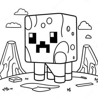 Söpö Minecraft-lima värityssivu | Minecraft Lima värityssivu