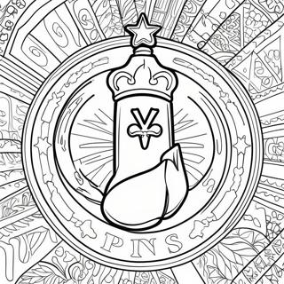 Spurs Logo Värittämissivu | Spurs värityssivu