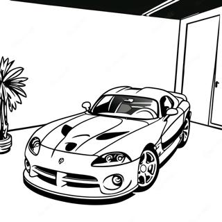 Punainen Dodge Viper värityssivu | Dodge Viper värityssivu