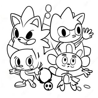 Sonic Lost World -hahmot värityssivu | Sonic Lost World värityssivu