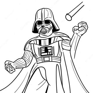 Darth Vader taistelussa värityssivu | Star Wars värityssivu