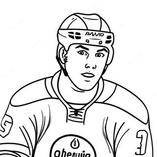 Connor McDavidin värittämissivu | Connor McDavid värityssivu