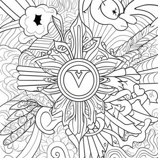 Valorant Logo Värittämissivu | Valorant värityssivu