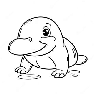 Platypus Värittämissivu | Platypus värityssivu