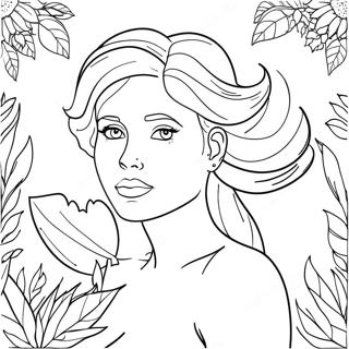 Eeva Painatussivu | Eve värityssivu