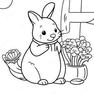 Beatrix Potterin värityssivu | Beatrix Potter värityssivu