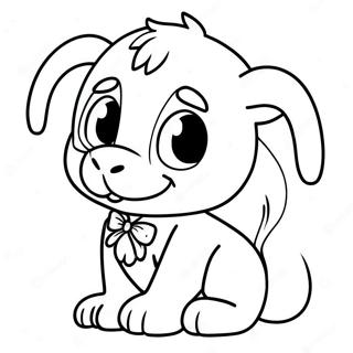 Suloisen Webkinz-hahmon värityssivu | Webkinz värityssivu