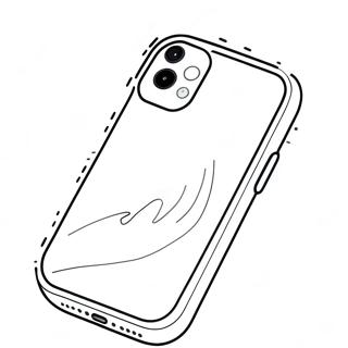 iPhone 12 Väritettävä Sivupohja | iPhone 12 värityssivu