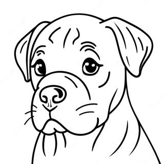 Leikkisä Cane Corso Pennun Väritettävä Sivupohja | Cane Corso värityssivu