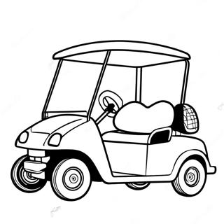 Golfkärryn värityssivu | Golf-kärry värityssivu