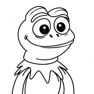 Kermit-sammakon värityssivu | Kermit värityssivu
