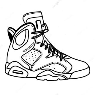 Jordan 6 Ääriviiva Värityskuvat