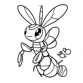Beedrill värityskuva | Beedrill värityssivu