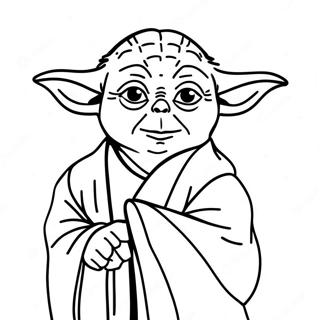 Yoda värityskuva | Yoda värityssivu