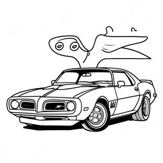 Trans Am klassinen auto värityssivu | Trans Am värityssivu