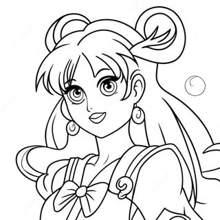 Sailor Pluto värityssivu | Sailor Pluto värityssivu