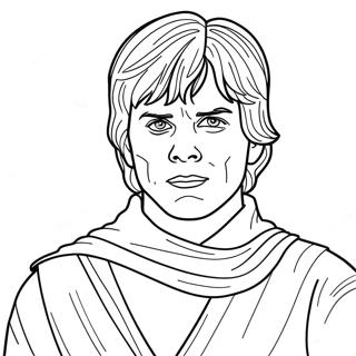 Luke Skywalker Värityssivu | Luukku värityssivu