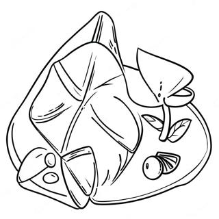Hamantaschen värityssivu | Hamantaschen värityssivu