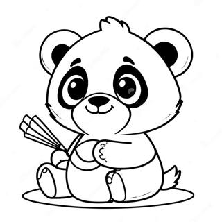Combo Panda -värityssivu | Combo Panda värityssivu