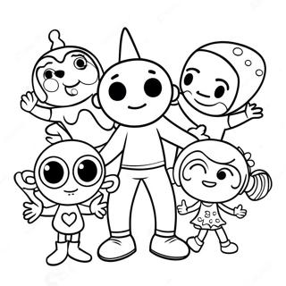 Doodlebops Värittämissivu | Doodlebops värityssivu
