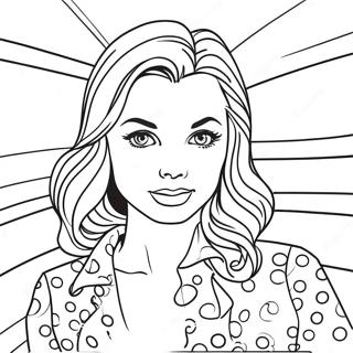 Roy Lichtenstein pop-taide tyyli värityssivu | Roy Lichtenstein värityssivu