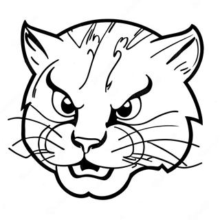 K-State Wildcat -logo värityssivu | K-State värityssivu