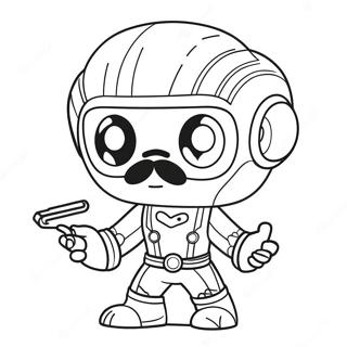 Funko Pop -hahmojen värityskuva | Funko Pop värityssivu