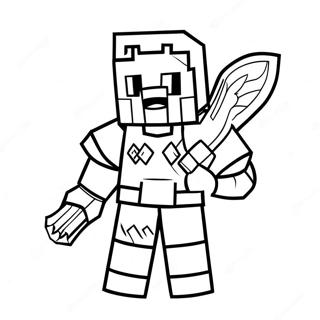 Minecraft Warden Värittämissivu | Minecraft Warden värityssivu