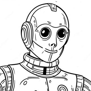 C3PO Värittämissivu | C3PO värityssivu