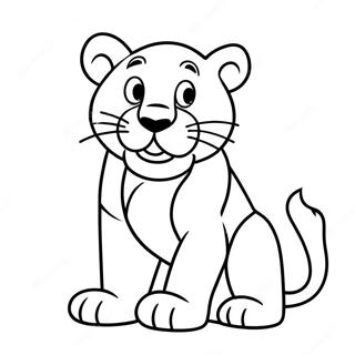 Nittany Lion -maskotti -värityssivu | Penn State värityssivu