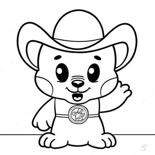 Buc-ee the Beaver Maskotti Värittämissivu | Buc-ee's värityssivu